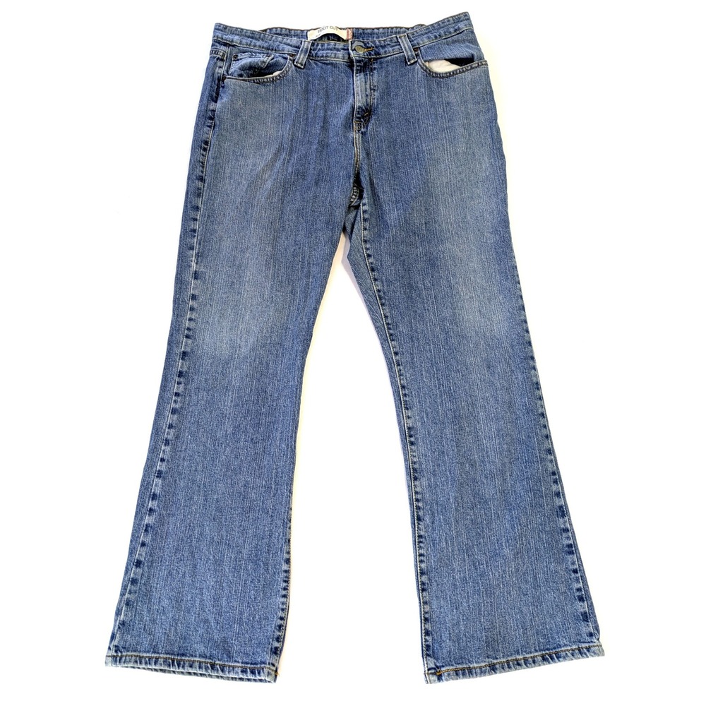 Levis 515 Boot Cut Jeans Womens 20 M Medium Wash Blue Denim Stretch 515-0289